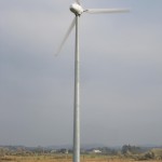 Kleinwindturbine auf 20 m Mast